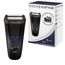 Remington Electric Shaver F2 [Droog Scheren] Style Series (Pop-Up Detail Trimmer, Afwasbaar, LED Display, Precisie Trimmer, Snoerloos) Foil Shaver Folie Scheerapparaat F2002