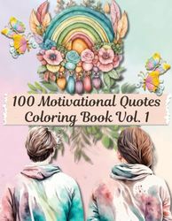 100 Motivational Quotes Coloring Book Vol. 1