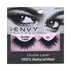 I-ENVY Strip Lash/wimperband Double Layer 01 (Pkpe70), uniek, standaard