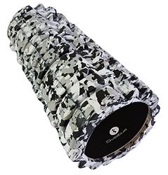 Sveltus 2516 Rullo di Massaggio Unisex Adulto, Nero/Bianco/Grigio