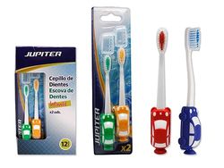 Zarivy Lot de 2 brosses à dents pour enfants, design amusant et tête douce, idéale pour l'hygiène dentaire et motiver le brossage chez les enfants.