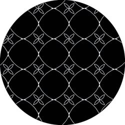 Bonateks, Alfombrilla Redonda Impresa Digital, Base Antideslizante, para Oficina y hogar, diámetro: 22 cm