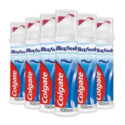 Colgate Max Fresh Toothpaste with Cooling Crystals 6 x 100ml - fresh breath toothpaste - Fresh FX technology for 10X longer lasting cooling* - helps to fight cavities - keeps teeth white
