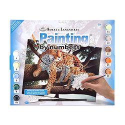 Junior Paint By Number Kit 15-1/4"X11-1/4"-African Leopard & Cub