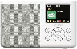 Kenwood CR-M33DAB-W - Radio portátil Dab+ con Bluetooth, batería de Iones de Litio integrada y Pantalla a Color de 6,1 cm, Puerto de Carga USB-C, Salida de Auriculares (estéreo), Color Blanco