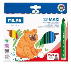 Caja 12 rotuladores Maxi Base agua