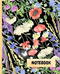 Notebook: Wildflower notebook | 110 pages , 7.5 x 9.25