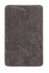 andiamo - Tappetino da bagno in microfibra, in diversi colori e dimensioni, Oeko-Tex 100, rettangolare, 50 x 80 cm, colore: Grigio