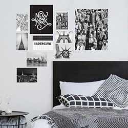 ROOMMATES RMK5337GM New York City Gallery - Póster gigante para pared, color negro, blanco, gris