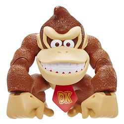 Nintendo Super Mario – Action figure di Donkey Kong alta 15 cm, dotata di multipli punti di articolazioni ed estremamente dettagliata. Per bambini e collezionisti