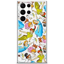 ERT GROUP mobile phone case for Samsung S22 ULTRA original and officially Licensed Disney pattern Peter Pan 002 optimally adapted to the shape of the mobile phone, partially transparent
