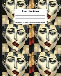 Artistic Elegant Beauty 11: Exercise Book with Classy Artistic Exotic Woman on cover - (19.05 x 23.5 cm, 160 pages, College Ruled)