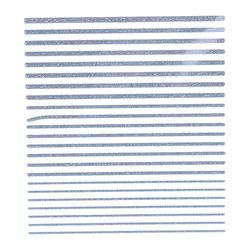 SABRINA AZZI Sabrina Art Deco Stencil Striscia Purp Argento (782), Standard, Único