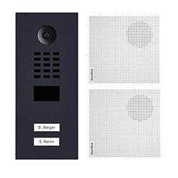 DoorBird D2102V-RAL7016-V2-SP + A1061W Videoportero, Antracita