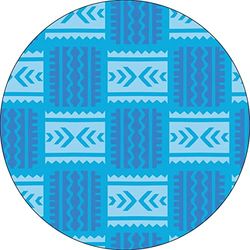 Bonateks, Round Digital Printed Mouse Pad, Non-Slip Base, for Office and Home, Diameter:22cm