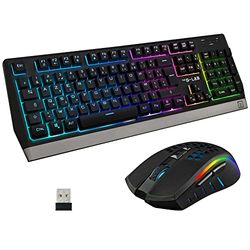 THE G LAB Wireless Gaming Combo - Mouse + Keyboard - Spanish Layout