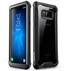 i-Blason - Cover per Samsung Galaxy S8 Plus, 360 gradi, con pellicola protettiva integrata per display per Galaxy S8 + Plus, colore: Nero