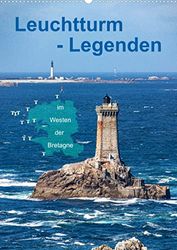 Leuchtturm Legends in the West of Bretagna (calendario da parete 2023 DIN A2 verticale): Il leggendario faro nel finister (calendario mensile, 14 pagine)