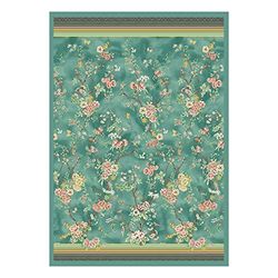 Bassetti Plaid Pallanza V2 9324118 - Tela de algodón (180 x 250 cm), Color Verde