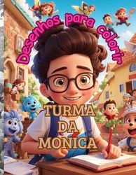 livro para colorir: Turma da Monica