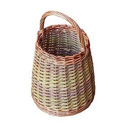 Red Hamper Small Wicker Berry Collecting Basket, Brown, Length 23 x Width 23 x Height 25cm