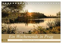 Ein Wochenende in Prag (Tischkalender 2026 DIN A5 quer), CALVENDO Monatskalender: Stimmungsvolle Impressionen aus Prag.