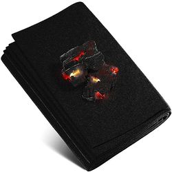 Tappeto refrattario 50x50 cm resistente al calore fino a 982 °C nero, tessuto refrattario antincendio ideale per barbecue, termoprotettivo non infiammabile, piastra ignifuga, protezione antincendio