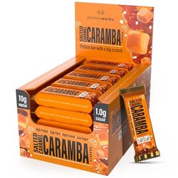 The Big Little Bar - High Protein Bar, Low Sugar, High Fibre, GMO Free - Salted Caramel Caramba Flavour - 20 Pack - Protein Works