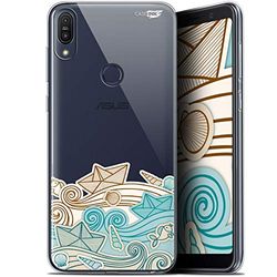 Caseink Fodral för ASUS Zenfone Max Pro (M1) ZB601KL/602KL (6) HD Gel [ ny kollektion - mjuk - stötskyddad - tryckt i Frankrike] pappersbåt