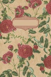 Vintage Notebook College Ruled - Vintage Floral Pattern | Notebook for Teenagers College Notebook | Vintage Aesthetic Notebook