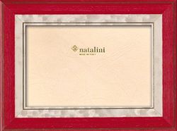 Natalini, LORENA ROSSOBIANCO 13X18, Cadre photo, Bois, Rouge, Mesures exterieures 18 X 23 X 1,5