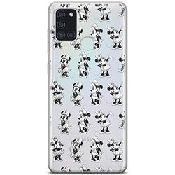 ERT GROUP mobiltelefonfodral för Samsung A21s originalt och officiellt licensierat Disney mönster Minnie 018 optimalt anpassad till formen på mobiltelefonen, gedeeltelijk transparant
