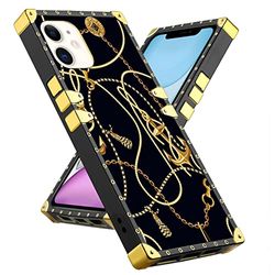 Vierkante Edge Phone Case iPhone 11 Golden Anchor Gold Corner Bumper Protection Case voor iPhone 11