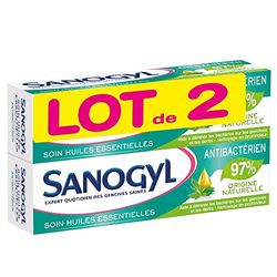 Sanogyl Dentifrice Soin Huiles Essentielles Antibactérien 2 x 75 ml