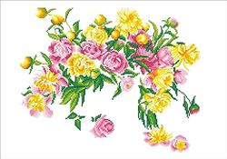 Diamond Dotz Elagant Roses Kit de Peinture au Diamant, Résine, Blanc, 18,5 x 26,5 cm