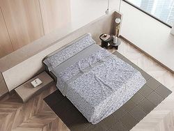 MANTAS MORA - Set of combined cotton sheets + pillowcases - 3/4 pieces - 144 thread count - interseason pattern - Model M89