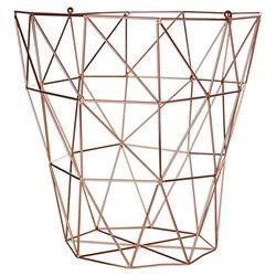 Premier Housewares Vertex Opbergmand, koper, metaal, koper, 31 x 31 x 31 cm