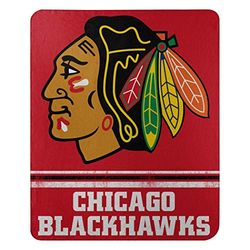 Northwest NHL Chicago Blackhawks Unisex-vuxen fleecefilt filt, 127 cm x 152 cm, bleknar bort