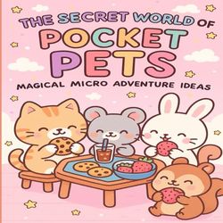 The Secret World of Pocket Pets: A Cute Cat Coloring Book of Cozy Daily Adventures, Modern Mini Furniture & Fun Scenes for Kids Ages 3-10