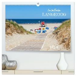 Inselliebe Langeoog (hochwertiger Premium Wandkalender 2025 DIN A2 quer), Kunstdruck in Hochglanz: Bezaubernde Momente vom Urlaubsparadies