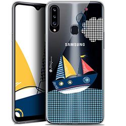 Caseink fodral för Samsung Galaxy A20s (6.5) [HD gel tryckt i Frankrike Petits Grains® kollektion design MVE Le Båten - mjuk - ultratunn]