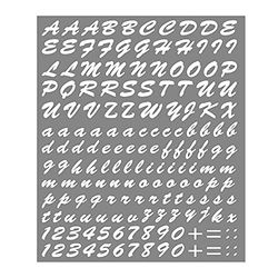 4R Quattroerre.it 1232 Kit Letras adesivas compostíveis, branco