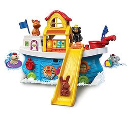 VTech - Babylade dieren alle boord, drag toy, interactieve speelset voor kinderen + 1 jaar, bootmodus en huismodus, ESP-versie