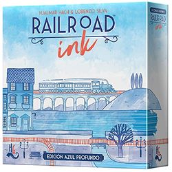 Asmodee Railroad Ink: Edition ciemnoniebieski - kolor hiszpański (HGRRI01ES