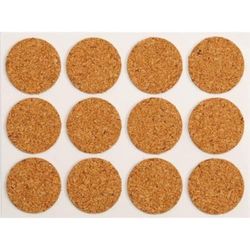 VOREL 74804 - almohadillas de corcho autoadhesivas ø 28 mm 12pcs