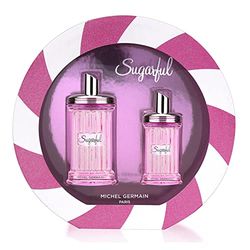 Michel Germain Sugarful - Gift Set for Women - Fruity Aroma - Notes of Tangerine, Pink Peony and Musk - Irresistible and Playful - Long Lasting - Includes EDP Spray and Miniature Parfum - 2 pc Set