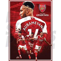 Be The Star Posters Arsenal FC 2020/21 Pierre-Emerick Aubameyang A2 Football Poster/Print/Wall Art - Officially Licensed Product - Available in Sizes A3 & A2 (A2)