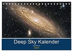 Deep Sky Kalender (Tischkalender 2024 DIN A5 quer), CALVENDO Monatskalender: Kalender 2022 mit Motiven von Nebeln Galaxien und Sternhaufen