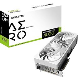 GIGABYTE GeForce RTX 4090 AERO OC 24GB Scheda grafica - 24GB GDDR6X, 384bits, PCI-E 4.0, Core 2535Mhz, RGB fusion, Anti-sag bracket, Metal back plate, DP 1.4, HDMI 2.1a, NVIDIA DLSS 3