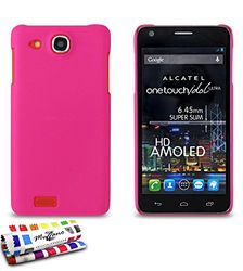 MUZZANO Original Le "Pearls" Rigid Case voor Alcatel One Touch Idol Ultra - Hot Pink